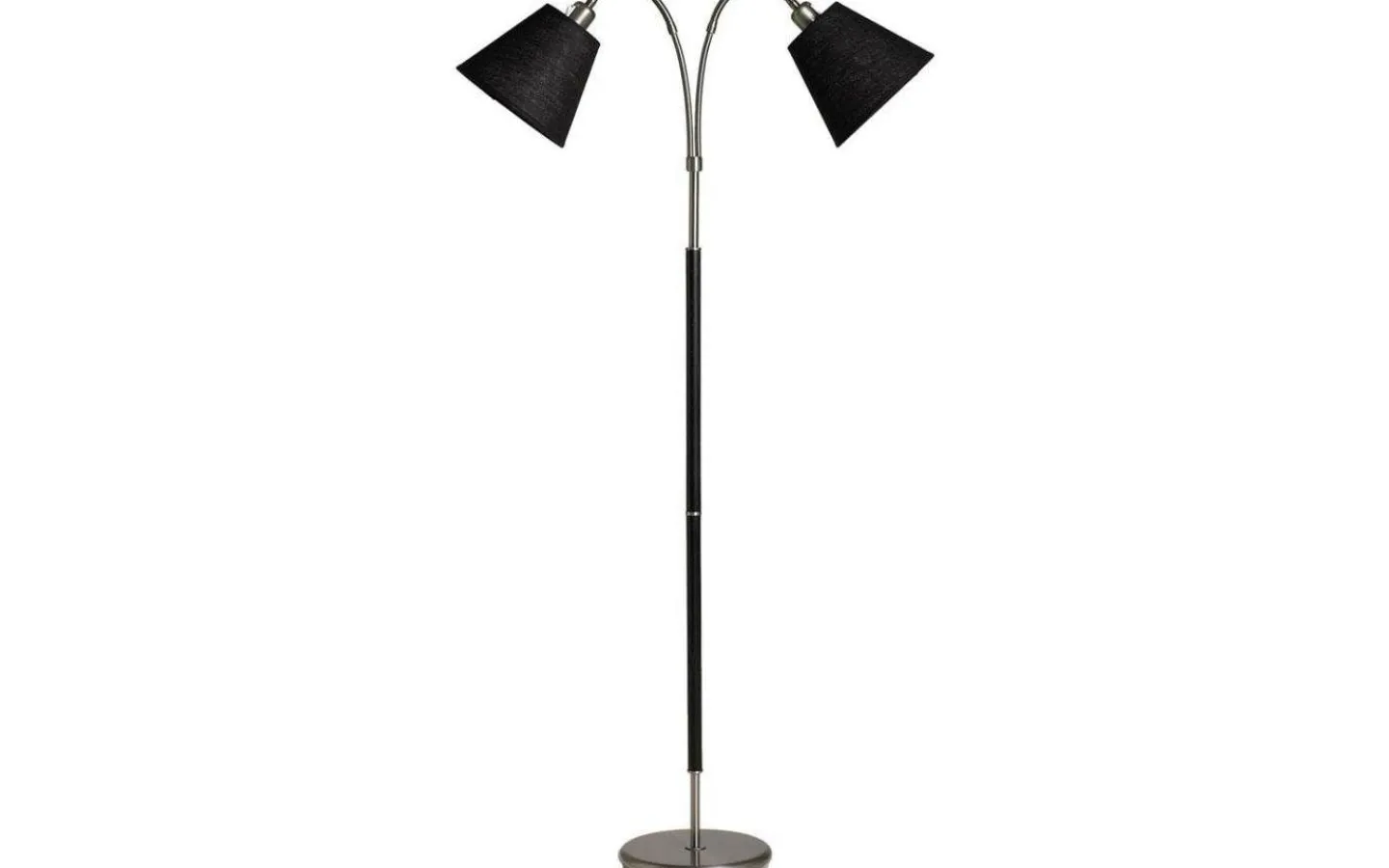 Klassiska Golvlampor|Golvfötter < ArmaturHantverk Tullgarn Golvfot 148cm 2L Råjärn/Svart