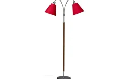 Klassiska Golvlampor|Golvfötter-ArmaturHantverk Tullgarn Golvfot 148cm 2L Råjärn/Valnöt