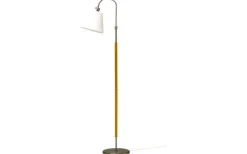 Klassiska Golvlampor|Golvfötter < ArmaturHantverk Tullgarn Golvfot 148cm Råjärn/Ek