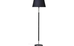 Klassiska Golvlampor|Golvfötter < ArmaturHantverk Tullgarn Golvfot 130cm Råjärn/Svart