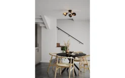 Plafonder-By Rydens Turno Plafond Ø66cm Svart/Guld