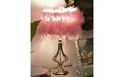 Bordslampor < Mauro Ferretti Tutto Bordslampa Fjädrar 54cm Rosa