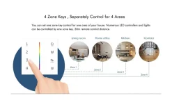 Teralite Smarta Hem|Dc Dimrar < TeraLite LED T21 Väggfjärrkontroll Dimmer till V4 Mottagare