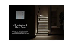 Teralite Smarta Hem|Dc Dimrar < TeraLite LED T21 Väggfjärrkontroll Dimmer till V4 Mottagare