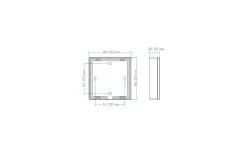 Teralite Smarta Hem|Dc Dimrar < TeraLite LED T21 Väggfjärrkontroll Dimmer till V4 Mottagare