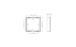 Teralite Smarta Hem|12V Led Slinga-TeraLite LED T24 Väggfjärrkontroll RGB/RGBW till V4 Mottagare