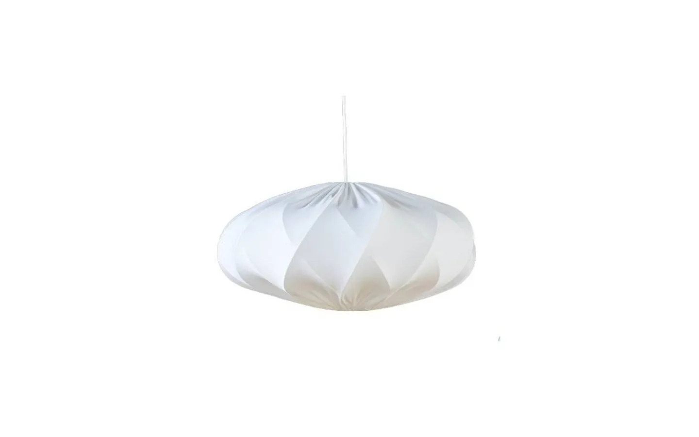Takskärmar|Stora Taklampor Ø50-69 Cm < Hallbergs Twister Elips Takskärm Ø65cm Stretch Vit Lyx