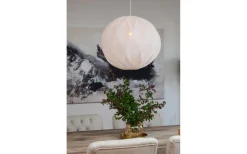 Vardagsrum|Sovrum-Hallbergs Twister Lampskärm 60cm Stretch Vit