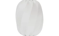 Takskärmar-Hallbergs Twister Takskärm Oval Ø40cm Stretch Vit Lyx