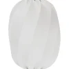 Takskärmar-Hallbergs Twister Takskärm Oval Ø50cm Stretch Vit Lyx