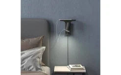 Läslampor-Belid Tyson Vägglampa USB Höger Svart