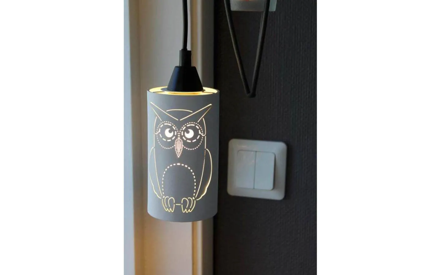 Fönsterlampor-Oriva Ugglan Fönsterlampa 8cm Vit