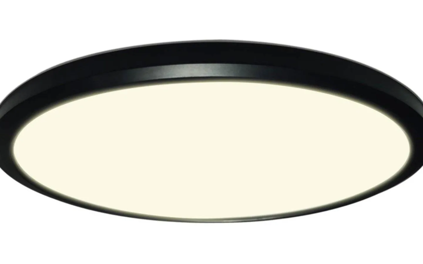 Badrumslampor Tak|Plafonder-Halo Design Ultra Light Plafond Ø30cm LED 3-Steg DIM Minne 3000K 1600lm 18W(150W) Svart IP54