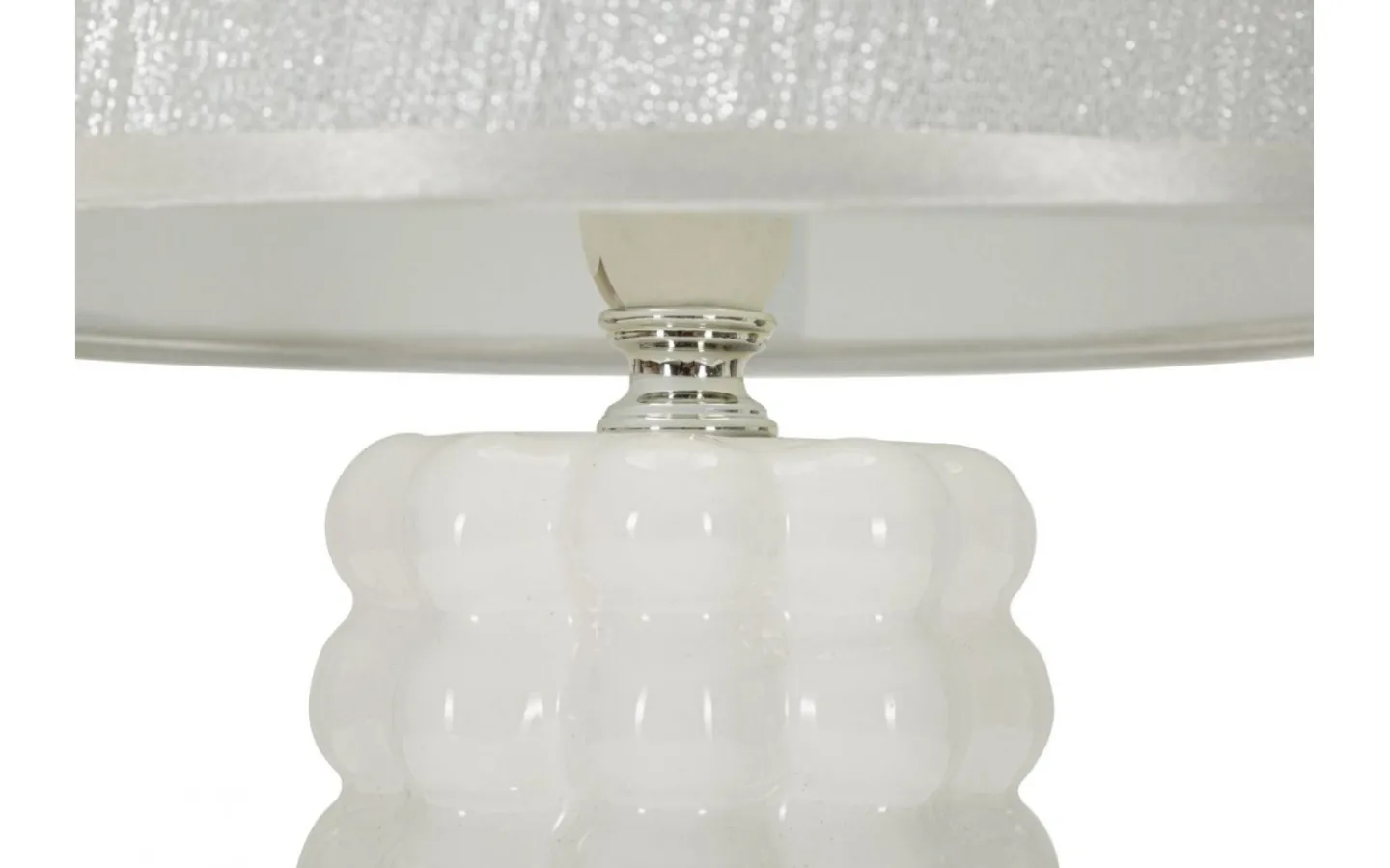 Bordslampor-Mauro Ferretti Unico Bordslampa 33cm Vit/Silver