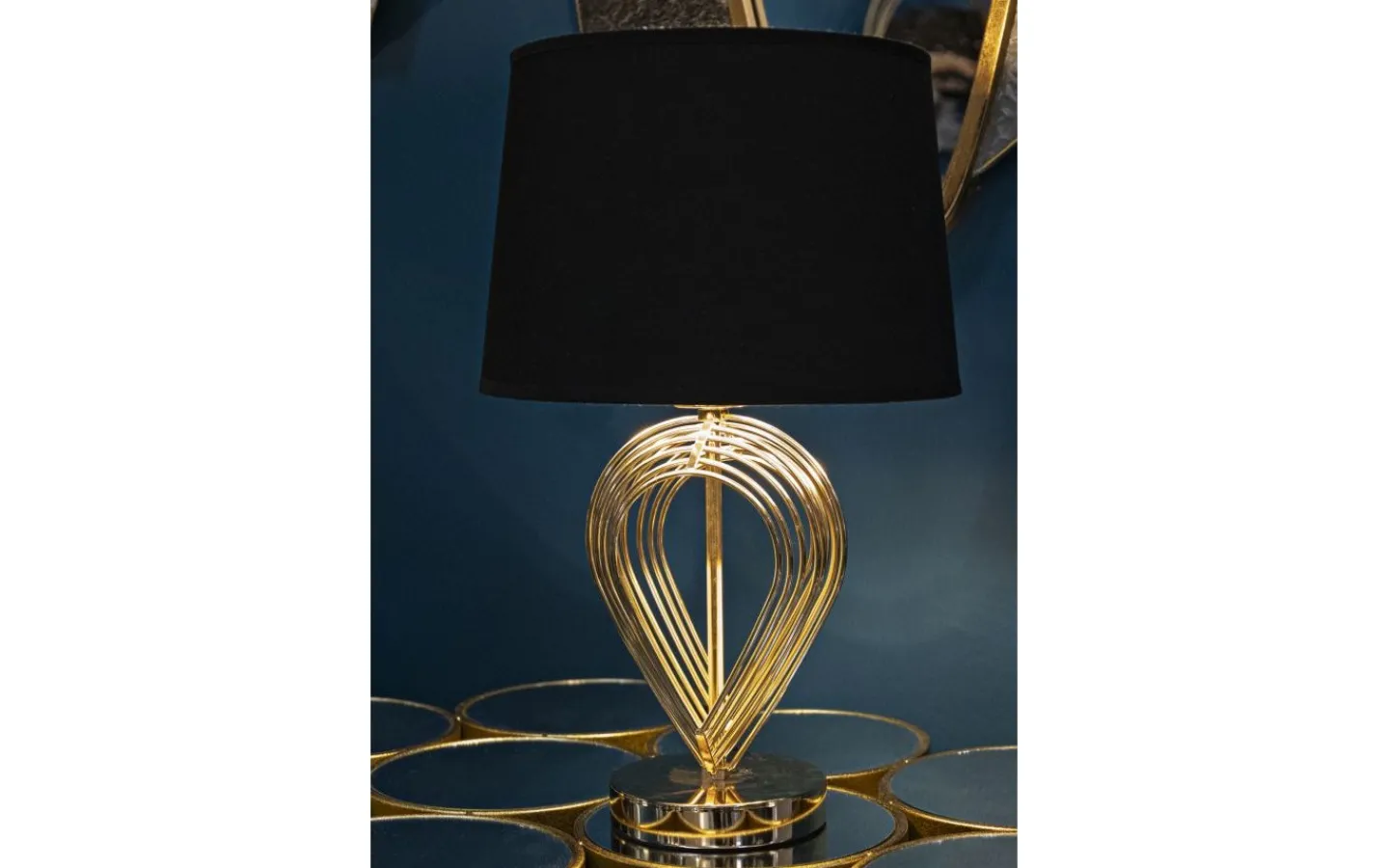 Bordslampor < Mauro Ferretti Unity Bordslampa 44cm Guld/Svart