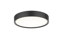 Badrumslampor Tak|Plafonder-Halo Design Universal Plafond Ø28cm LED 3-Steg DIM 3000K 800lm 12W(80W) Svart IP44