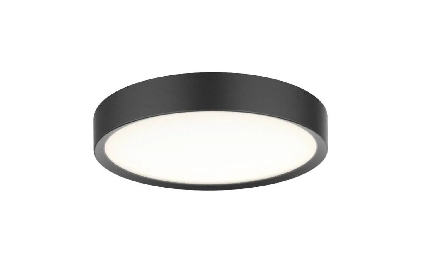 Badrumslampor Tak|Plafonder-Halo Design Universal Plafond Ø28cm LED 3-Steg DIM 3000K 800lm 12W(80W) Svart IP44