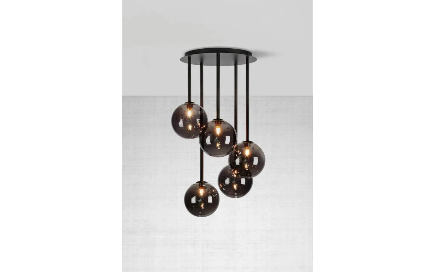 Hall & Trappa|Plafonder-Markslojd Universe Takplafond 40cm 5L Svart/Rök