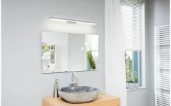 Badrumslampor Vägg-Eglo Vadumi Spegelbelysning 78cm LED 4000K 15W Krom IP44