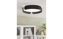 Plafonder-Eglo Valcasotto Plafond 37cm LED 3000K 21,6W Svart