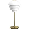 Bordslampor < Belid Valencia Bordslampa 41cm Vit/Mässing