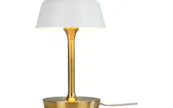 Bordslampor < Dyberg Larsen Valencia Bordslampa 30cm Vit/Mässing