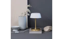 Bordslampor < Dyberg Larsen Valencia Bordslampa 30cm Vit/Mässing
