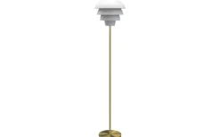 Golvlampor < Belid Valencia Golvlampa 151cm Vit/Mässing