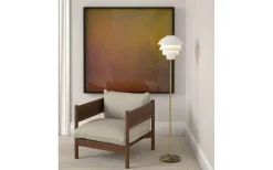 Golvlampor < Belid Valencia Golvlampa 151cm Vit/Mässing