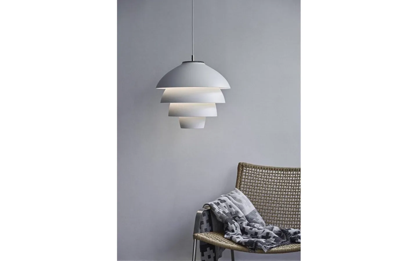 Kök & Matplats-Belid Valencia Taklampa 42cm Vit/Krom