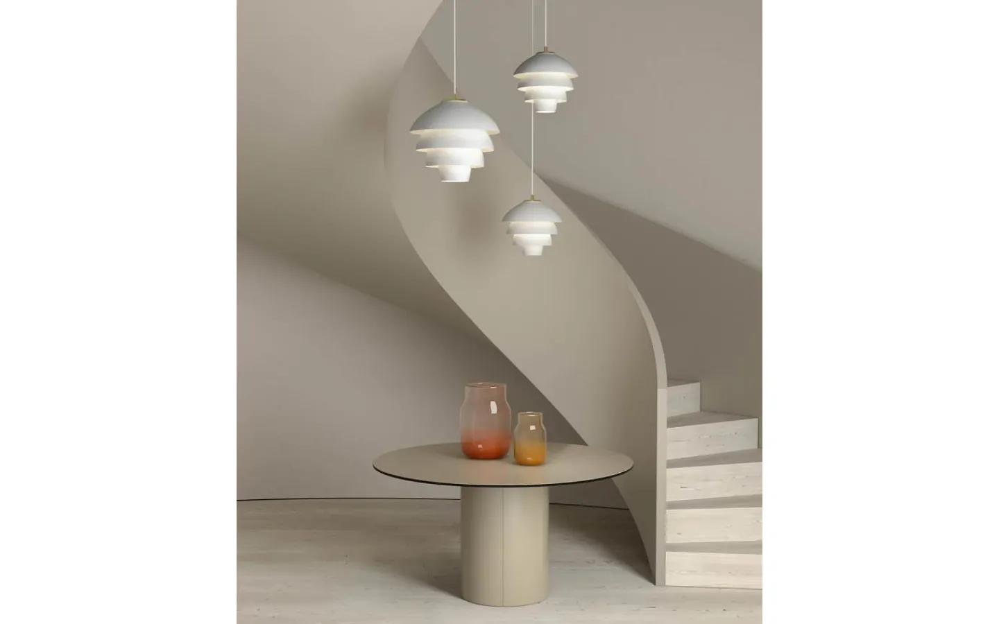 Kök & Matplats-Belid Valencia Taklampa 42cm Vit/Mässing