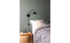 Läslampor-Markslojd Valencia Vägglampa 1L 45cm Svart/Mässing