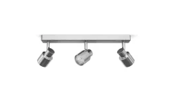 Badrumslampor Tak|Takspot Med 3 Lampor-Rendl Valto III Takspotlight 3L Krom IP44