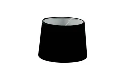 Enfärgade Runda Lampskärmar < Hallbergs Velutto Lampskärm Ø30cm Svart