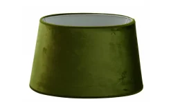 Ovala Lampskärmar-Hallbergs Velutto Oval Lampskärm 25cm Olive