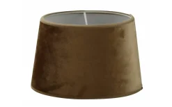 Ovala Lampskärmar-Hallbergs Velutto Oval Lampskärm 20cm Tobacco