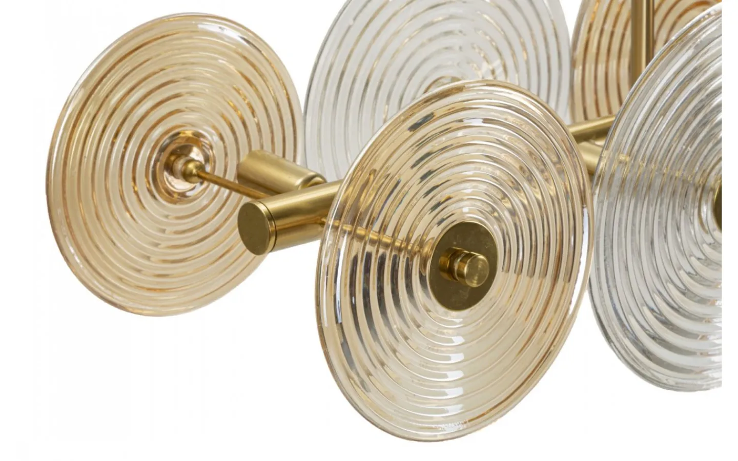 Avlånga Taklampor-Mauro Ferretti Venedig Taklampa Glas 116cm Guld