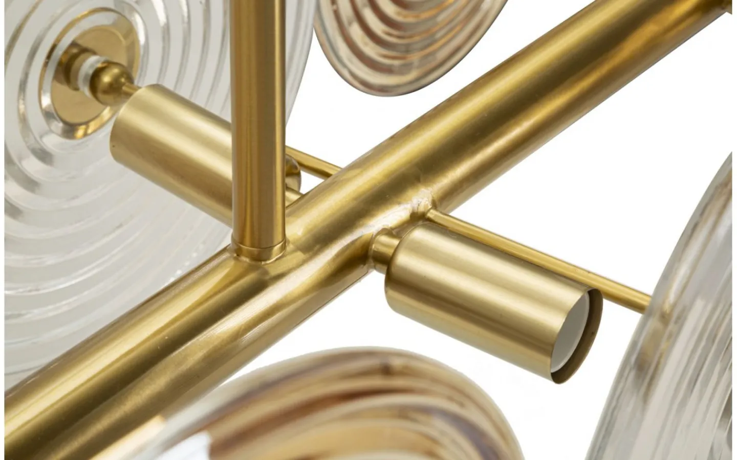 Avlånga Taklampor-Mauro Ferretti Venedig Taklampa Glas 116cm Guld