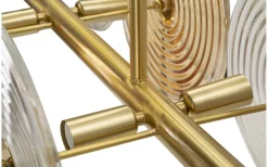 Avlånga Taklampor-Mauro Ferretti Venedig Taklampa Glas 116cm Guld