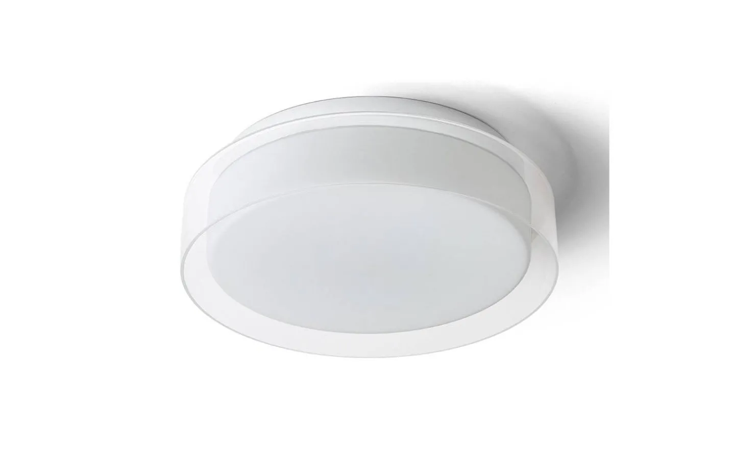 Badrumslampor Tak-Rendl Venice Plafond 30cm 12W 3000K Vit/Krom IP44