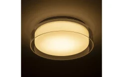 Badrumslampor Tak-Rendl Venice Plafond 30cm 12W 3000K Vit/Krom IP44