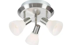Runda Takspotlights|Takspot Med 3 Lampor-Markslojd Vero Plafond 3L 33cm Stål/Opal