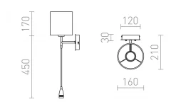 Sovrum|Läslampor < Rendl Versina Vägglampa Vit/Krom E27 + 3W LED 25° 3000K