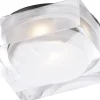 230V Led Spotlights|Infällda Spotlights Badrum-Aneta Vetro Infälld Spotlight 7x7cm LED 3W 3000K Aluminium IP44