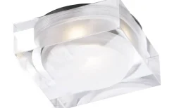 230V Led Spotlights|Infällda Spotlights Badrum-Aneta Vetro Infälld Spotlight 7x7cm LED 3W 3000K Aluminium IP44