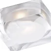 230V Led Spotlights|Infällda Spotlights Badrum-Aneta Vetro Infälld Spotlight 9x9cm LED 3W 3000K Klar/Frost IP44