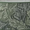 Ovala Lampskärmar|Mönstrade Lampskärmar < Hallbergs Victorian Leafs Lampskärm Oval 25cm Grön
