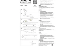 Bänkbelysning < Aneta Vidi Uppladdningsbar Bänkbelysning 40cm LED 2W med Sensor