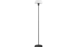 Golvlampor < Herstal Vienda Golvlampa 125cm Svart/Opal Glas