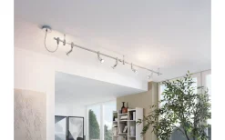 Avlånga Takspotlights|Takspot Med Minst 4 Lampor < Eglo Vilanova Takspotlight 200cm GU10 LED 3000K 5x2,8W Krom